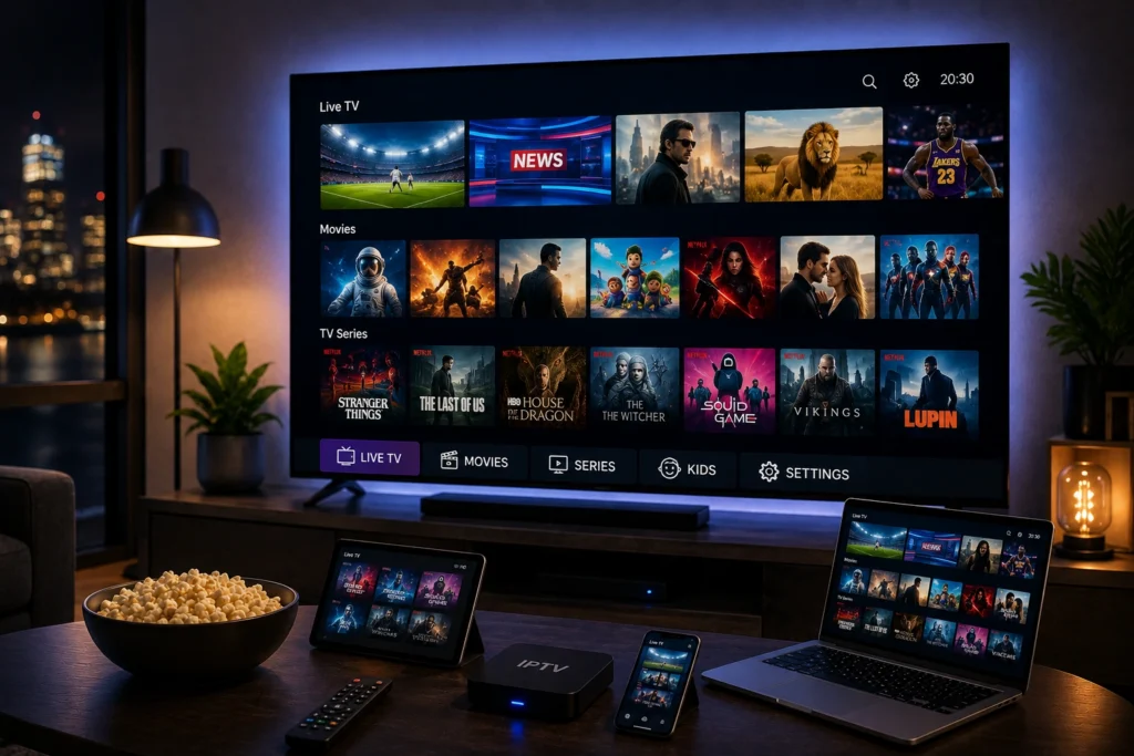 IPTV HD France sur Smart TV, ordinateur et smartphone
