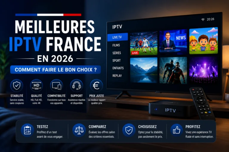 Meilleures IPTV France en 2026 : guide comparatif pour bien choisir