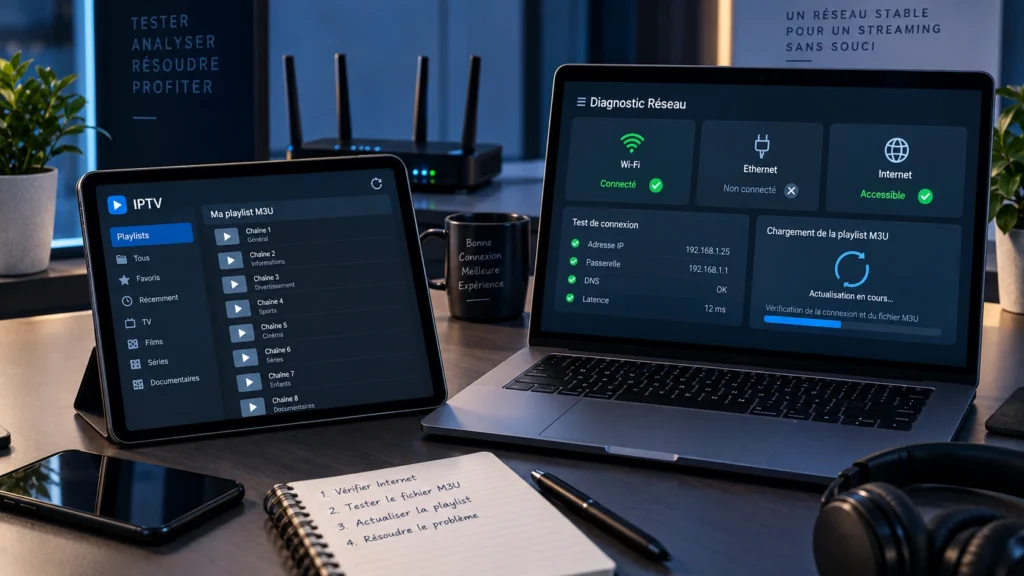 Dépannage M3U IPTV France et problème de chargement