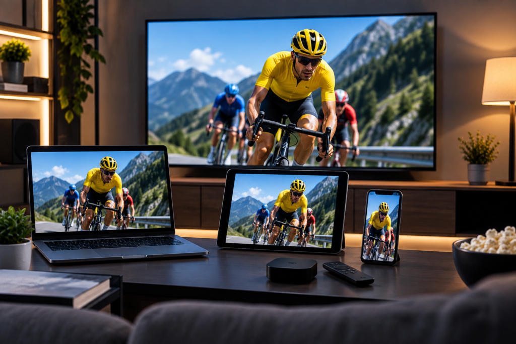 PTV Eurosport sur Smart TV, ordinateur, tablette et smartphone
